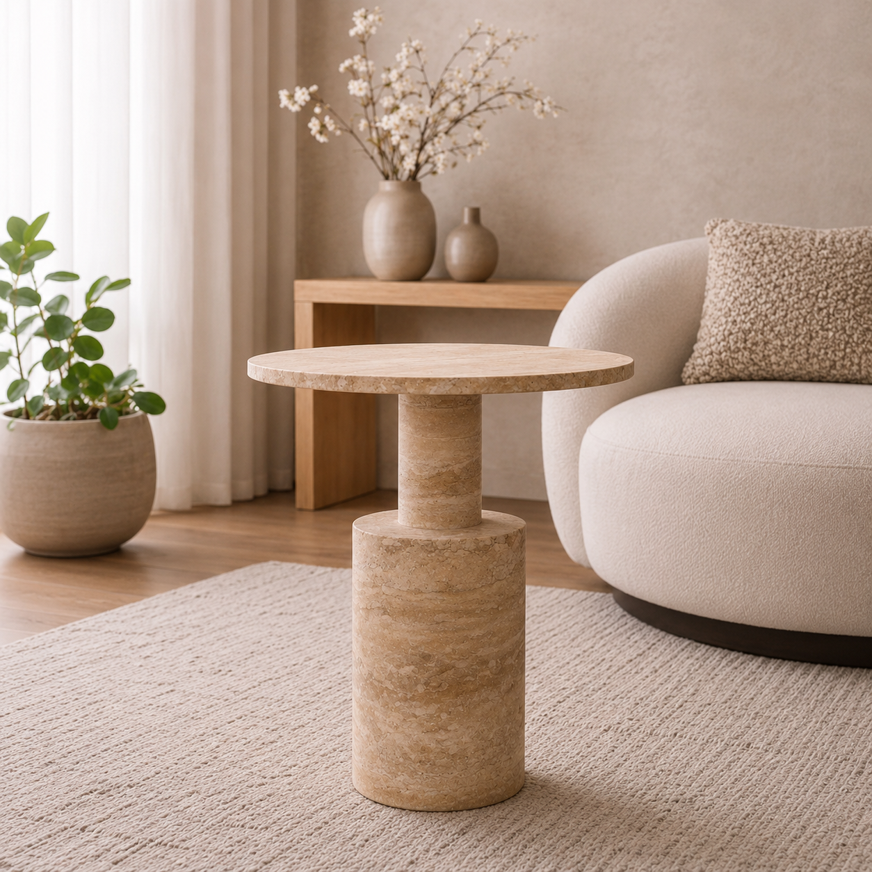 میز کنار سالنی